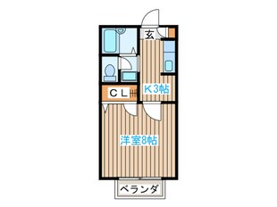 カワイ柏木Kの物件間取画像